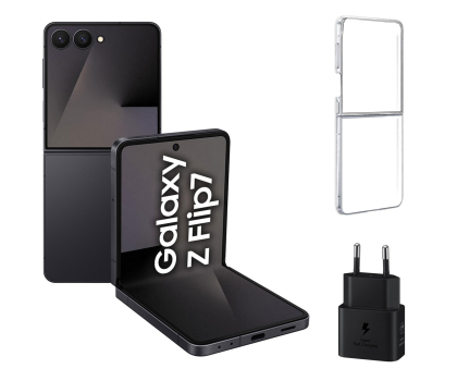 Smartfon / Telefon Samsung Galaxy Z Flip7 12/512GB Czarny + Clear Case + Charger